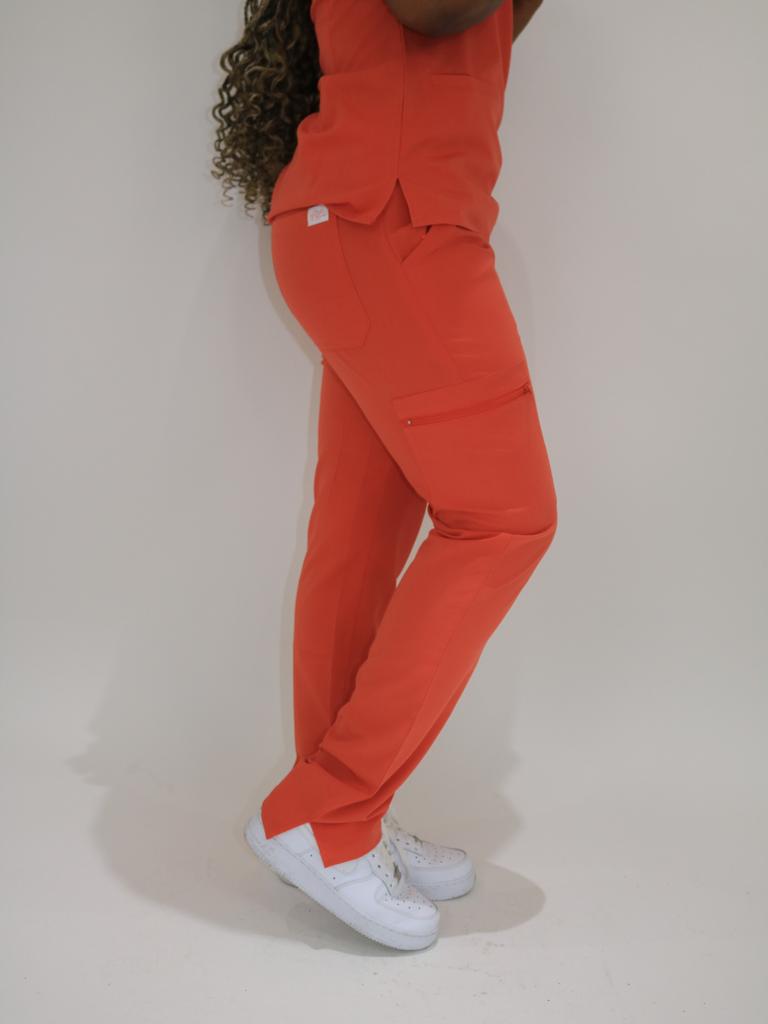 Scrub Bottom Straight Leg-Spice